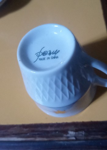 altın yaldızlı Beyaz Porselen 6'lı Fincan Takımı - Görsel 5