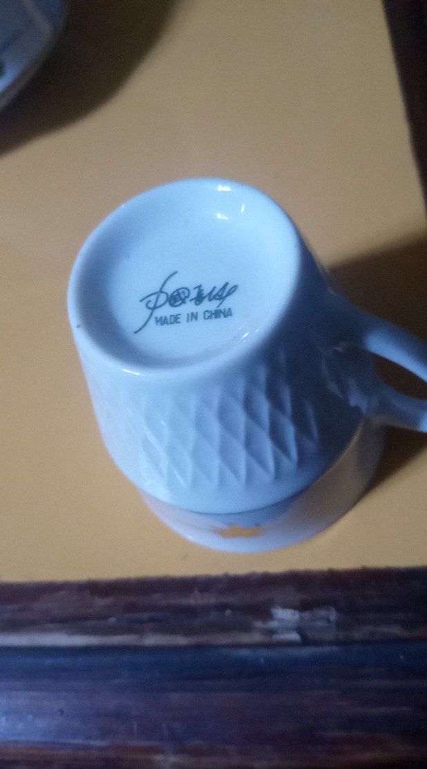 altın yaldızlı Beyaz Porselen 6'lı Fincan Takımı - Görsel 5