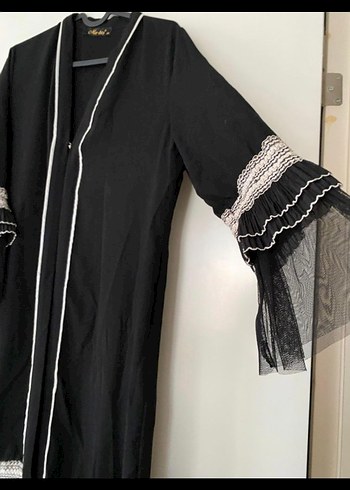 Diğer Diger Kadın Lacivert Piliseli Uzun Abaya
