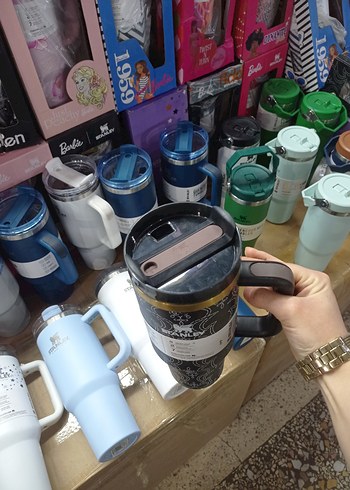 Stanley Desenli Siyah Termos - Görsel 2