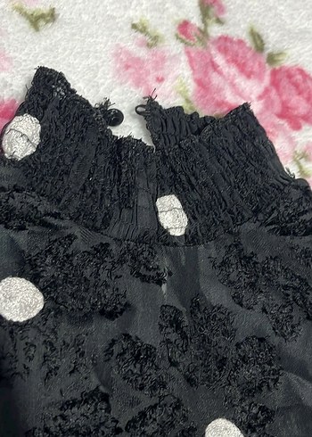 Dantel Detaylı Siyah Gotik Kadın Bluz - Görsel 3