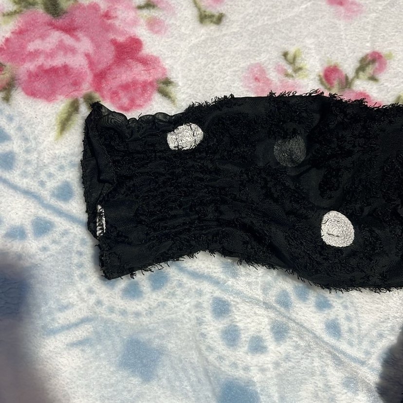 Dantel Detaylı Siyah Gotik Kadın Bluz - Görsel 2