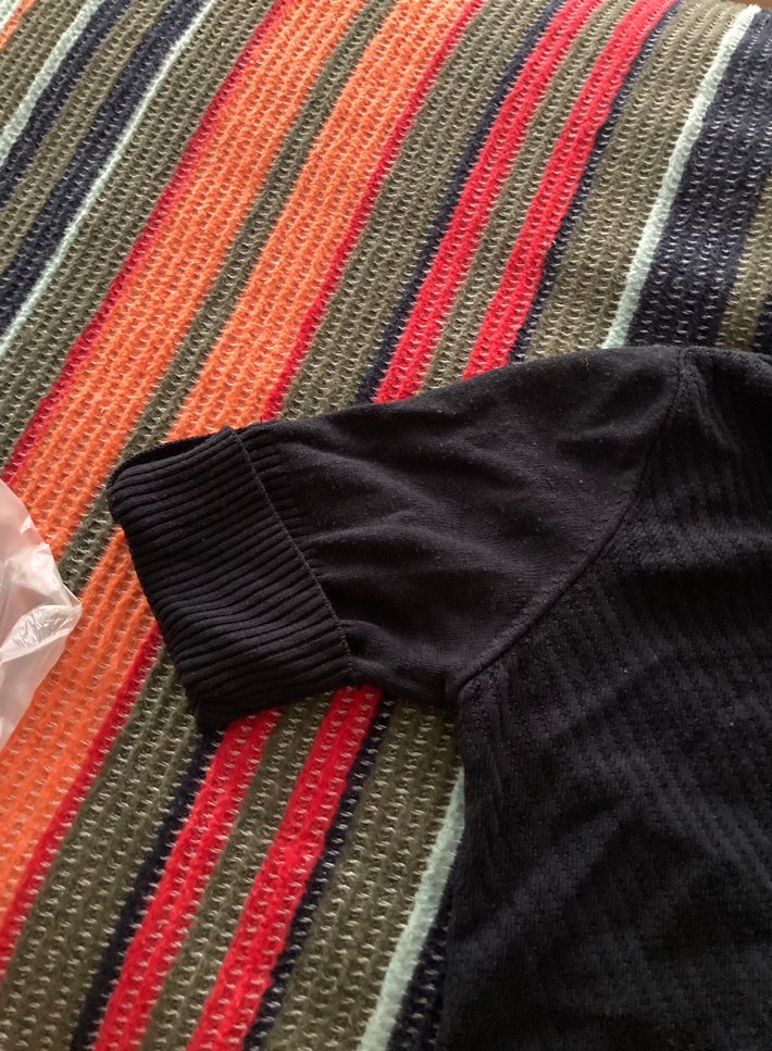 Düğmeli Siyah Midi Kadın Hırka - Görsel 3