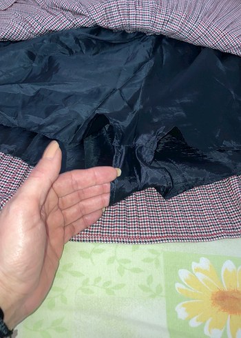 Bordo Pileli Midi Etek - Görsel 2