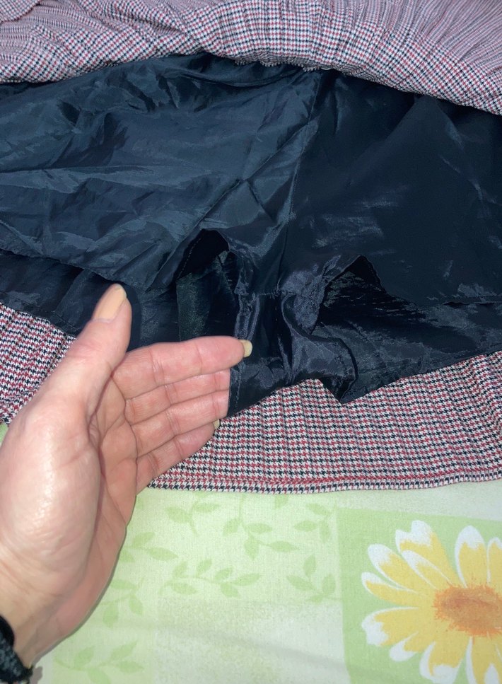 Bordo Pileli Midi Etek - Görsel 2