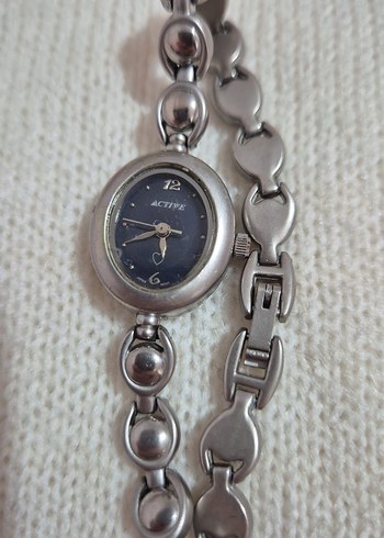 Zincir Detaylı Gri Kadın Kol Saati - Görsel 2