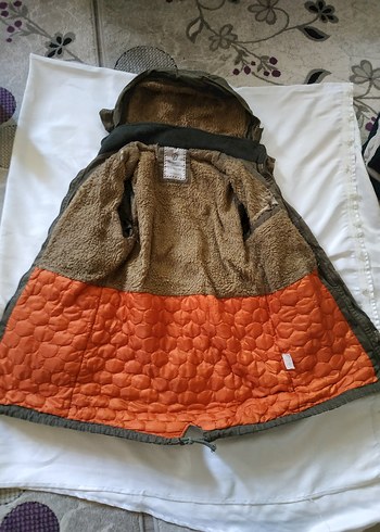 Erkek Kamuflaj Desenli Düğmeli Kaban - Görsel 2