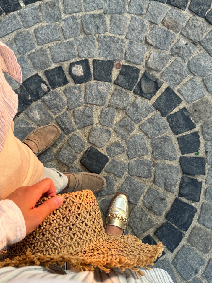 Kadın Altın Renkli Örgü Dolgu Topuk Espadril - Görsel 4