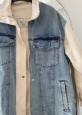 l Beden Denim Kot ceket