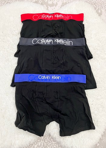 Calvin Klein 3lü Erkek Boxer - Görsel 3