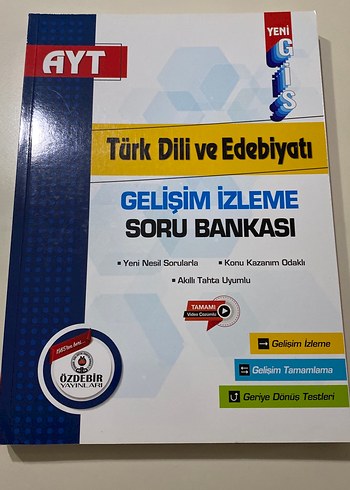 Özdebir Yayınları AYT Türk Dili ve Edebiyatı Soru Bankası