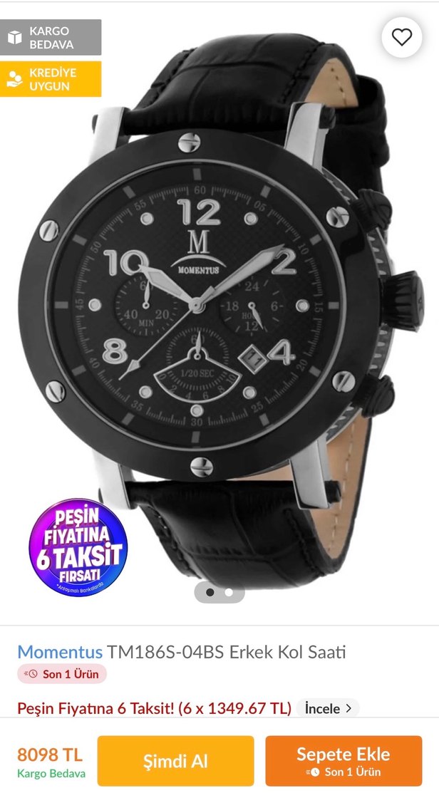 MOMENTUS 10 ATM Quartz Erkek Kol Saati - Görsel 3