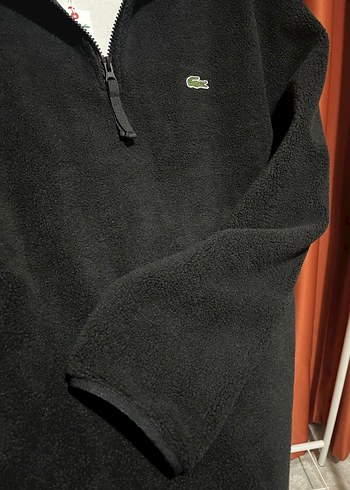 Lacoste Logo Appliqued Half-Zıp Yünlü Polar - Görsel 4