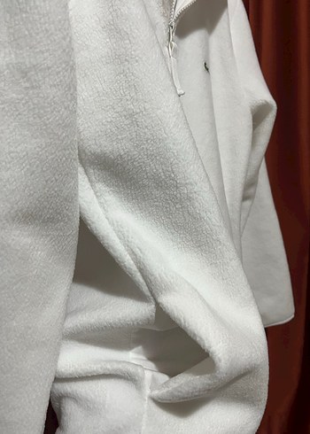 Lacoste Logo Appliqued Half-Zıp Yünlü Polar - Görsel 6