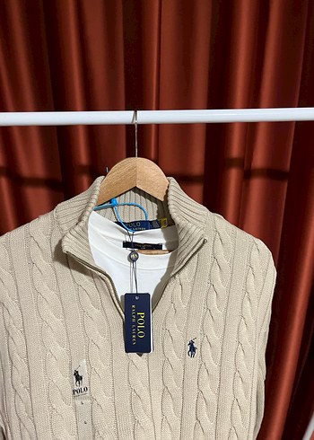 Polo Ralph Lauren %100 Pamuk Half-Zıp Knitwear - Görsel 3