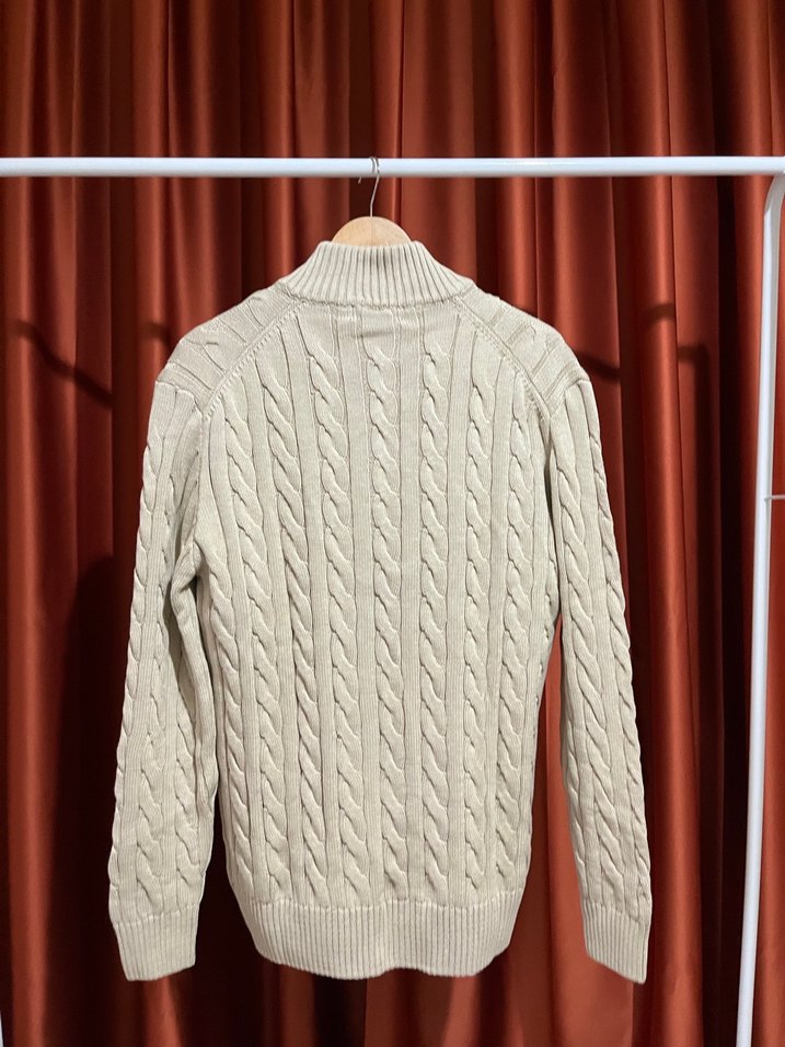 Polo Ralph Lauren %100 Pamuk Half-Zıp Knitwear - Görsel 4