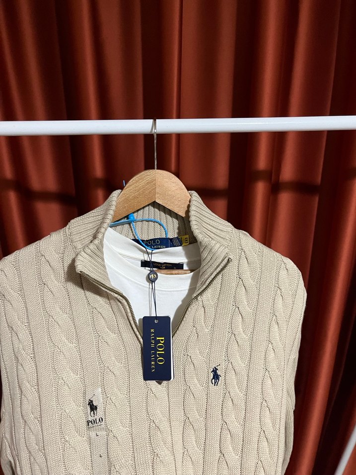 Polo Ralph Lauren %100 Pamuk Half-Zıp Knitwear - Görsel 3