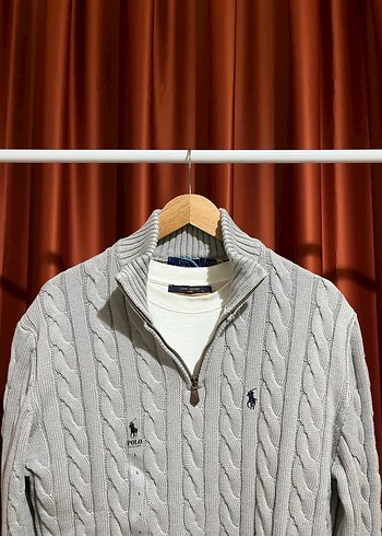 Polo Ralph Lauren %100 Pamuk Half-Zıp Knitwear - Görsel 2