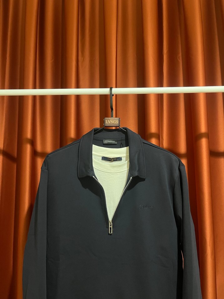 Network %100 Cotton Half-Zıp Knitwear - Görsel 2