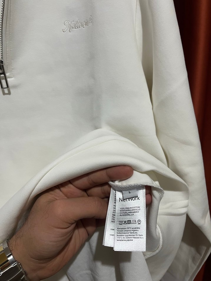 Network %100 Cotton Half-Zıp Knitwear - Görsel 5