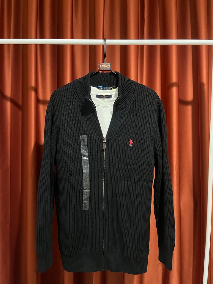 Polo Ralph Lauren %100 Pamuk Full-Zıp Knitwear - Görsel 2