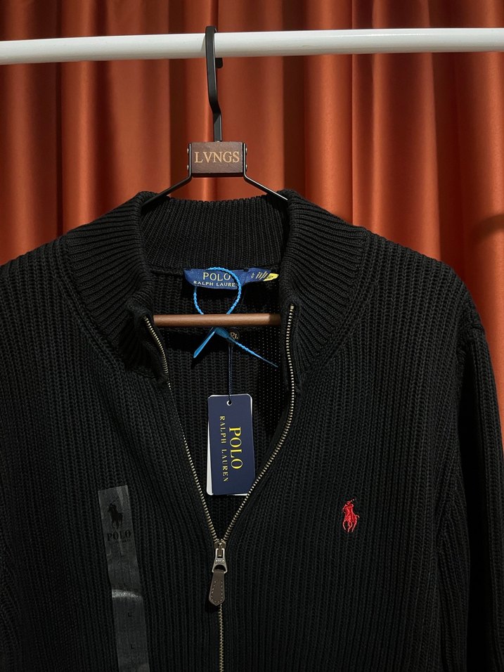 Polo Ralph Lauren %100 Pamuk Full-Zıp Knitwear - Görsel 4