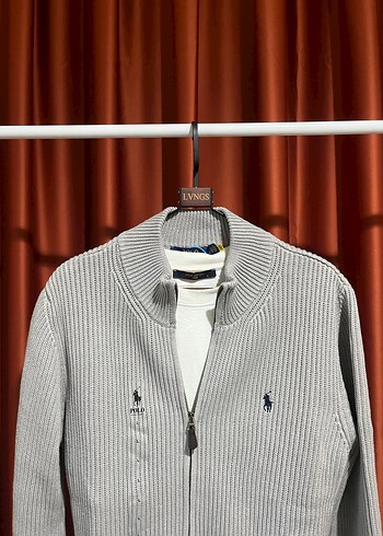 Polo Ralph Lauren %100 Pamuk Full-Zıp Knitwear - Görsel 3