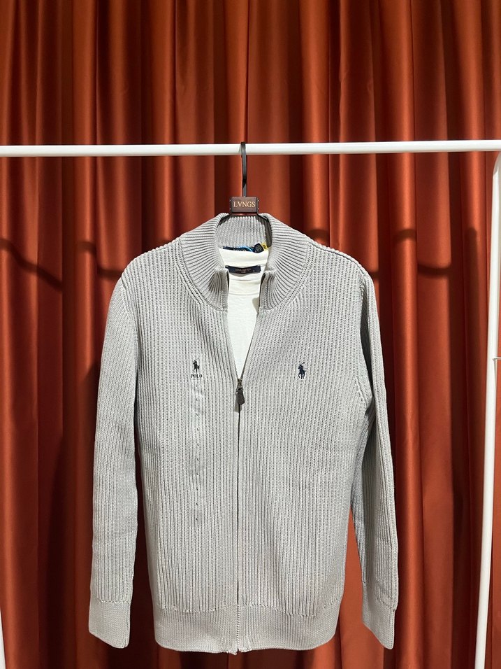 Polo Ralph Lauren %100 Pamuk Full-Zıp Knitwear - Görsel 2