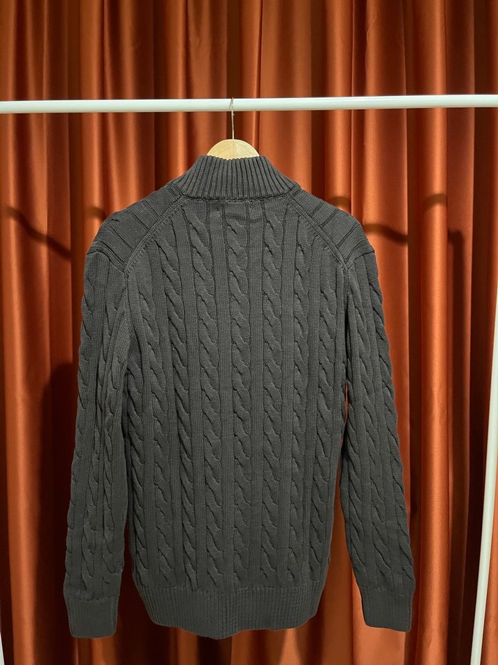 Polo Ralph Lauren %100 Pamuk Half-Zıp Örme Kazak - Görsel 4