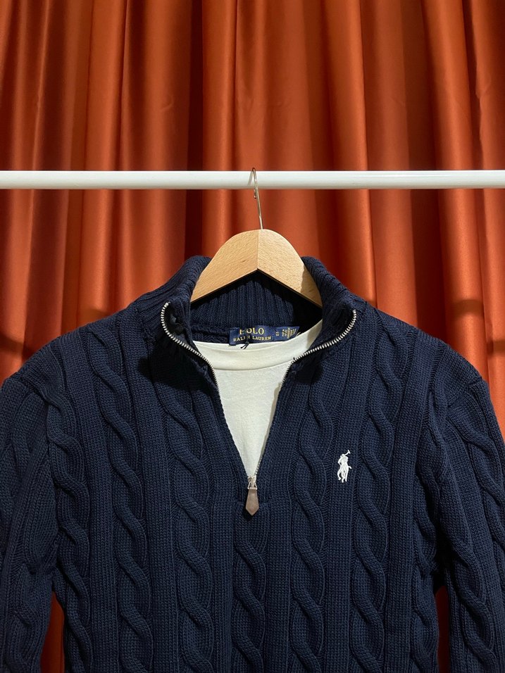 Polo Ralph Lauren %100 Pamuk Örme Kazak - Görsel 2