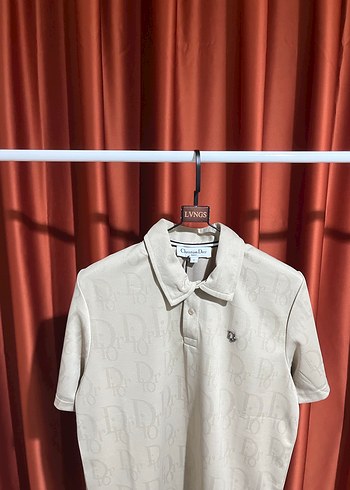 DİOR Polo Yaka %100 Pamuk T-Shırt - Görsel 2