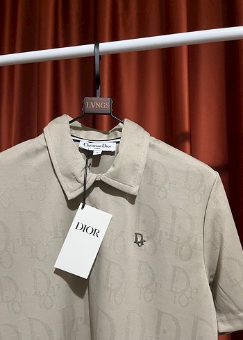 DİOR Polo Yaka %100 Pamuk T-Shırt - Görsel 3