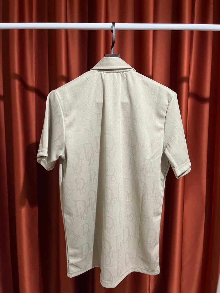 DİOR Polo Yaka %100 Pamuk T-Shırt - Görsel 4