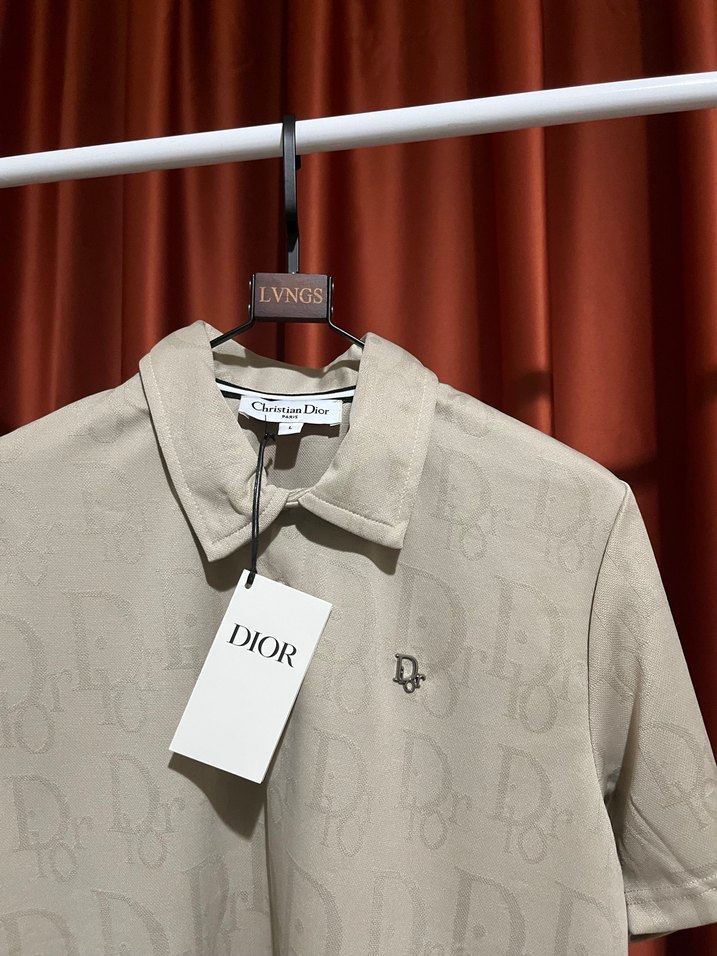 DİOR Polo Yaka %100 Pamuk T-Shırt - Görsel 3