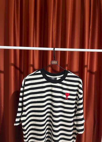 Battal Beden Kalp Nakışlı Oversize T-Shirt - Görsel 3