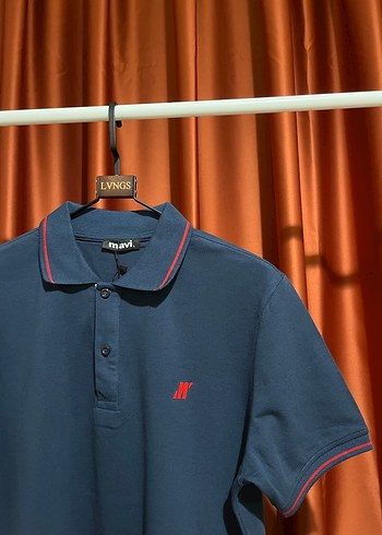 MAVİ Polo Yaka %100 Cotton T-Shırt - Görsel 3