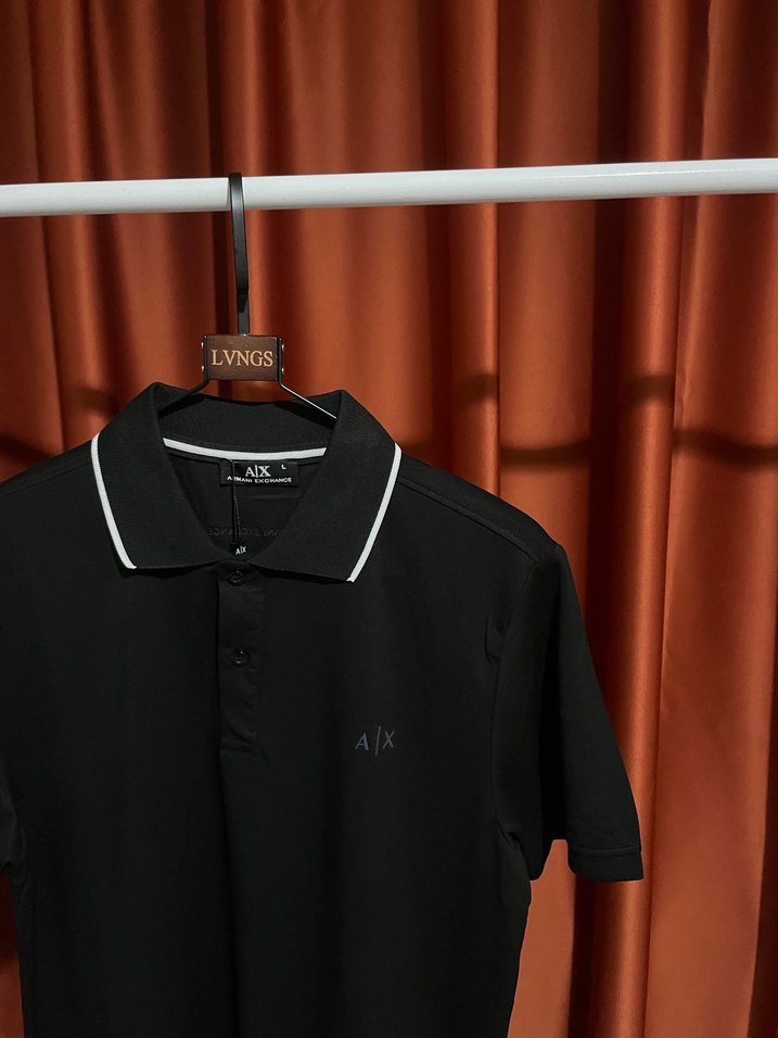 Armani Exchange Polo Yaka %100 Cotton T-Shırt - Görsel 3