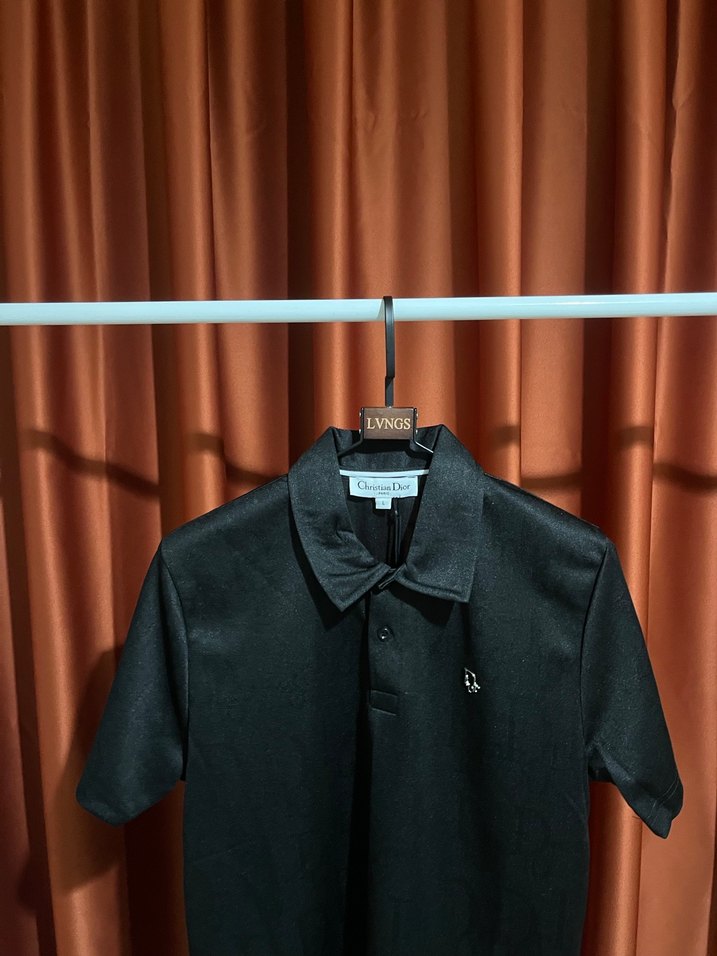 DİOR Polo Yaka %100 Cotton T-Shırt - Görsel 2