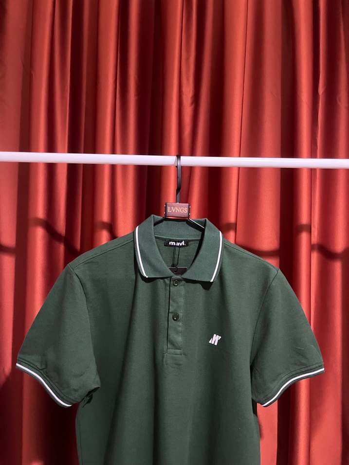 MAVİ Polo Yaka %100 Cotton T-Shırt - Görsel 2