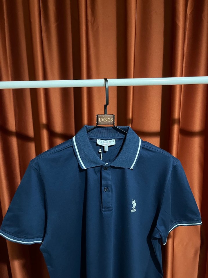 U.S. Polo Assn Polo Yaka %100 Cotton T-Shırt - Görsel 3