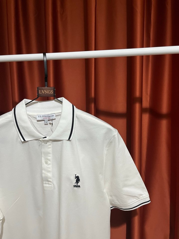U.S. Polo Assn Polo Yaka %100 Cotton T-Shırt - Görsel 4