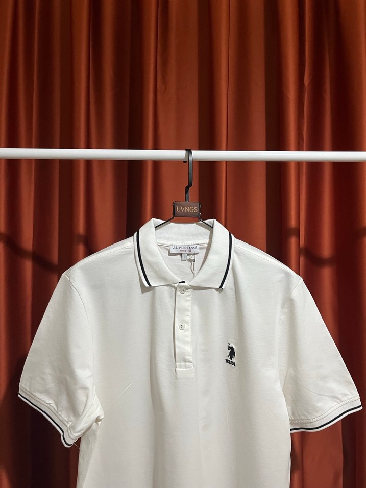 U.S. Polo Assn Polo Yaka %100 Cotton T-Shırt - Görsel 3