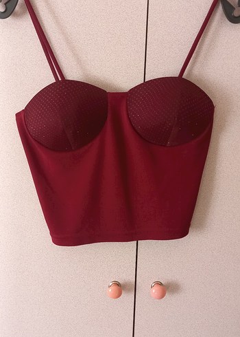 Şifon Cardigan (ince yazlık hırka) + Cup Crop Top takımı