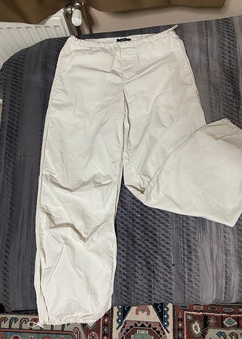 Bej Stoperli Normal Bel Paraşüt Pantolon