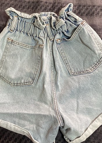 Düğmeli Mom Jeans Şort - Görsel 6