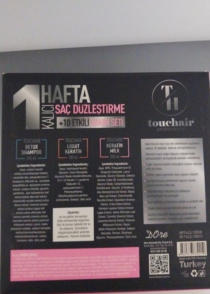 10 dakikada 1 hafta kalıcı saç düzleştirme(evde keratin)seti - Görsel 2