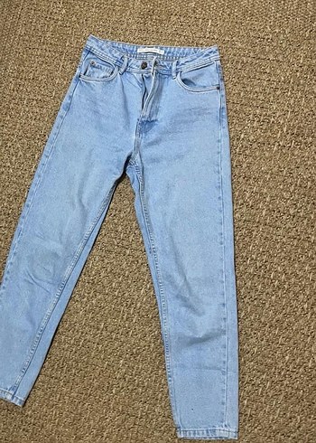 Mavi Pastel Kadın Midi Boy Denim Pantolon
