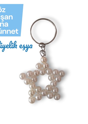 İncili Yıldız Anahtarlık