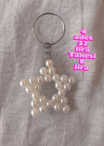 Accessorize İncili Yıldız Anahtarlık