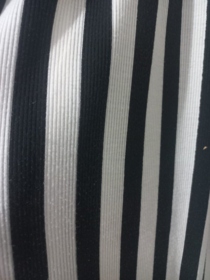 Çizgili Pilili V Yaka Uzun Elbise - Görsel 3